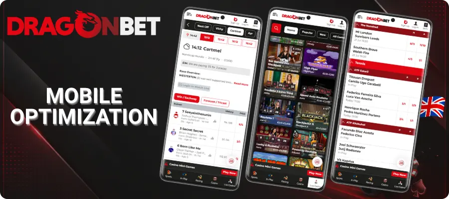 DragonBet mobile platform overview